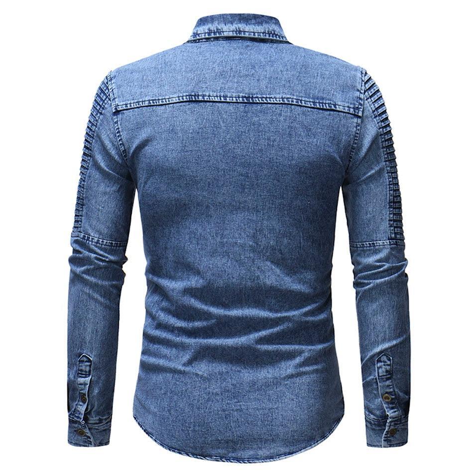 Camisa Masculina Jeans Grecce - Loja Rinove