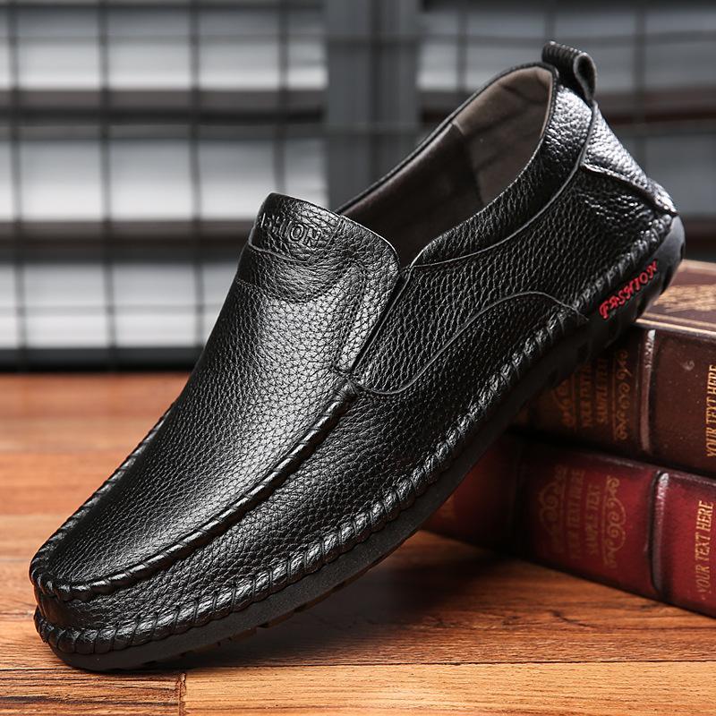 Sapato Mocassim Classic - Couro Titanium - Frete Grátis Loja Rinove